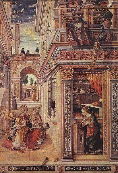Carlo Crivelli Annunciation with St. Emidius oil painting image